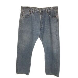 Levi's 501 Button Fly Blue Denim Jeans Men's Size 40x32